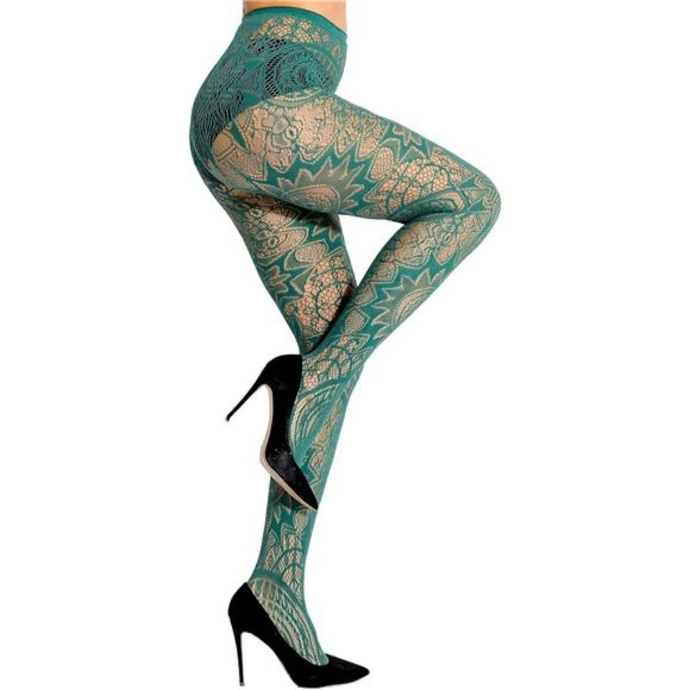 Patterned Fishnets Tights Black Pantyhose Stockings for Women, 1-6 Pairs